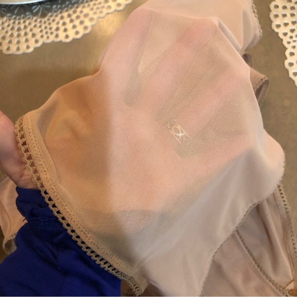 NEW Set of 2 Arizona Body Tan Mesh Back Briefs Underwear Panties - Picture 4 of 4